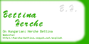 bettina herche business card